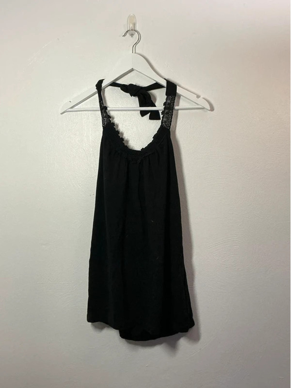 Y2K Route 66 halter black tank top size small